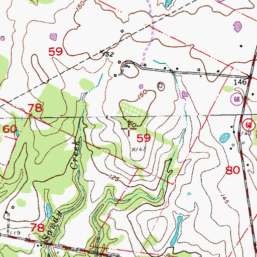 Topographic Map of Parish Governing Authority District 4B, LA