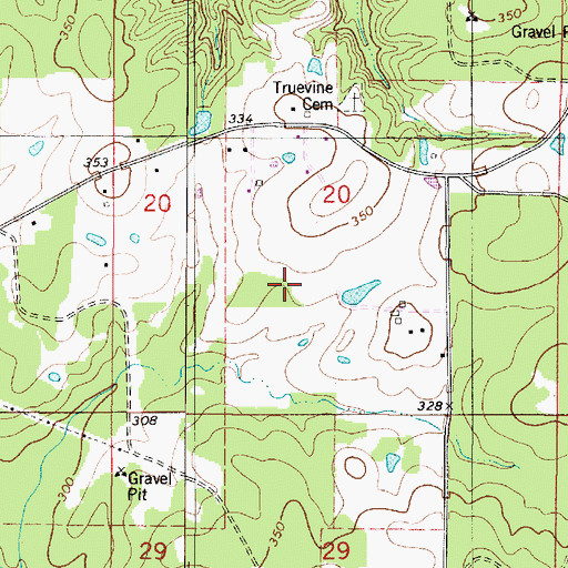 Topographic Map of Parish Governing Authority District 4C, LA