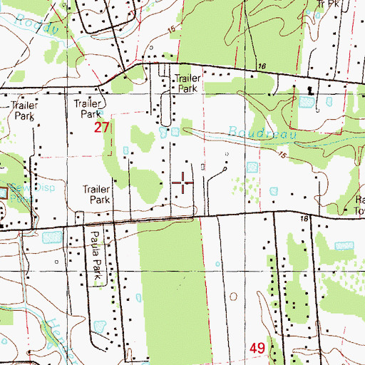 Topographic Map of Parish Governing Authority District 5, LA