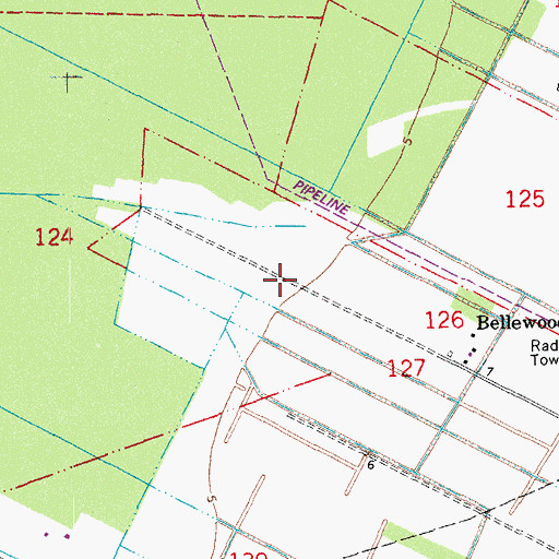 Topographic Map of Parish Governing Authority District 5, LA