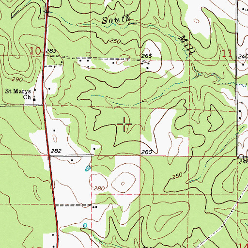 Topographic Map of Parish Governing Authority District 5, LA