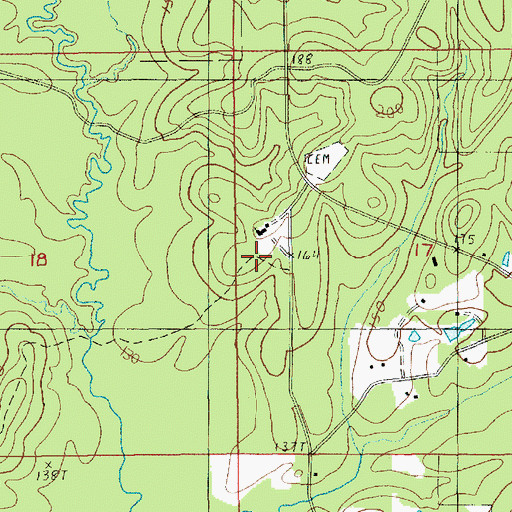 Topographic Map of Parish Governing Authority District 5, LA
