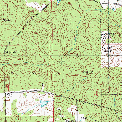Topographic Map of Parish Governing Authority District 5, LA