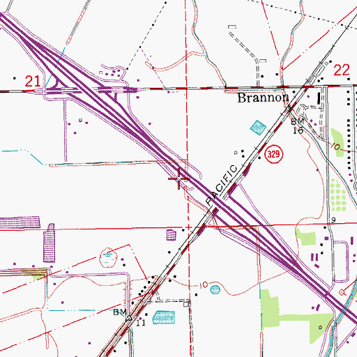 Topographic Map of Parish Governing Authority District 5, LA