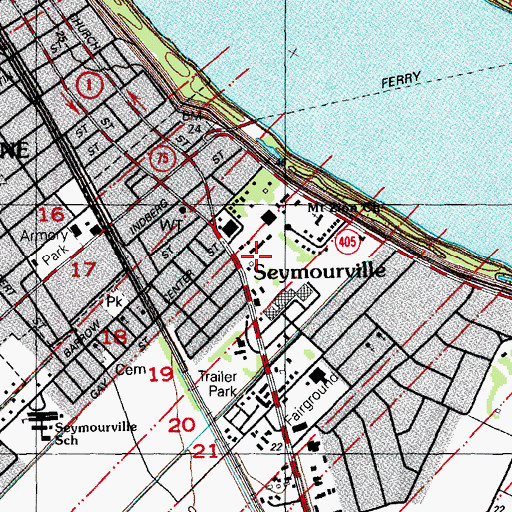 Topographic Map of Parish Governing Authority District 5, LA