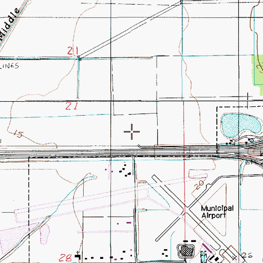 Topographic Map of Parish Governing Authority District 5, LA