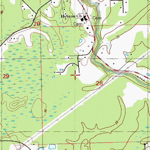 Topographic Map of Parish Governing Authority District 5, LA