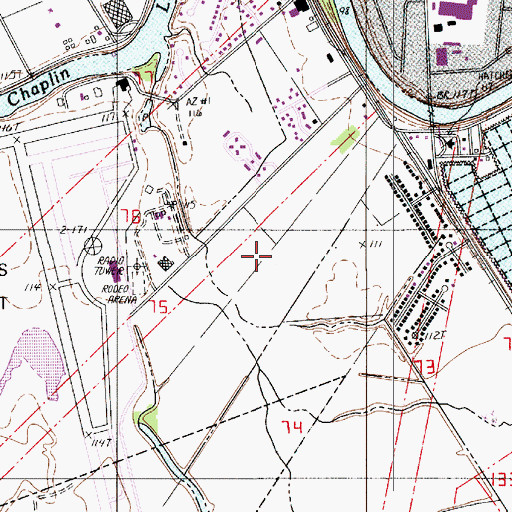 Topographic Map of Parish Governing Authority District 5, LA