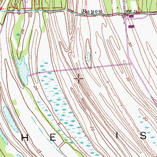 Topographic Map of Parish Governing Authority District 5, LA