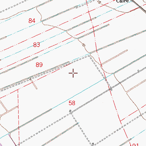 Topographic Map of Parish Governing Authority District 5, LA