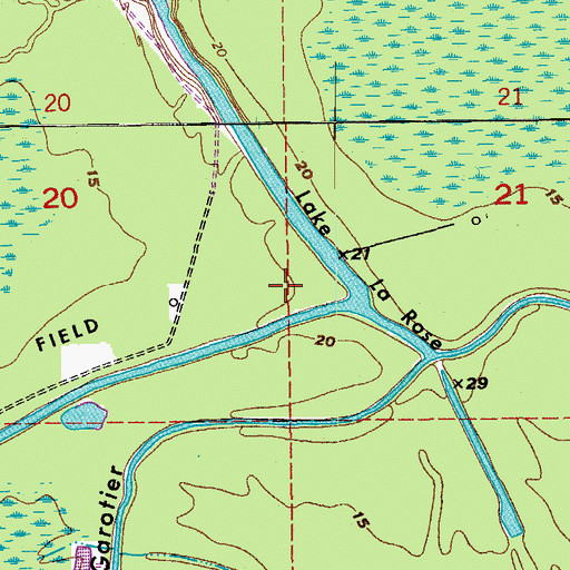 Topographic Map of Parish Governing Authority District 5, LA