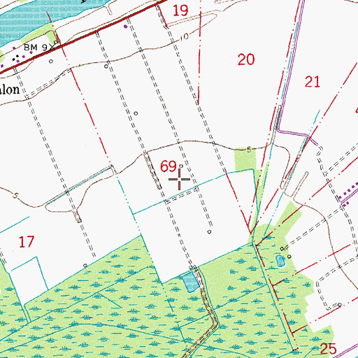 Topographic Map of Parish Governing Authority District 5, LA