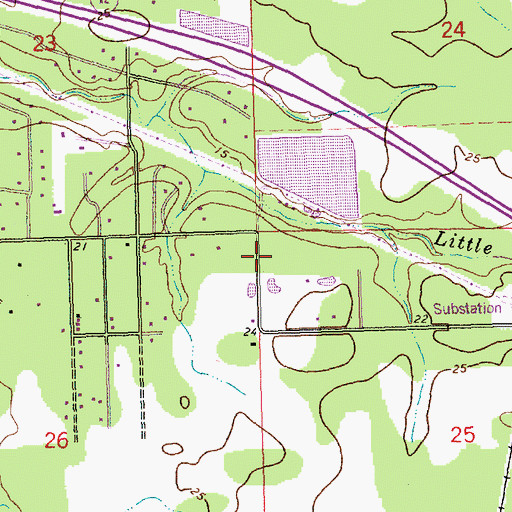 Topographic Map of Parish Governing Authority District 5, LA