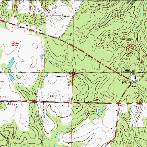 Topographic Map of Parish Governing Authority District 5, LA