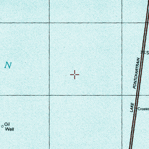 Topographic Map of Parish Governing Authority District 5, LA