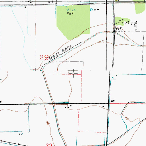 Topographic Map of Parish Governing Authority District 6, LA