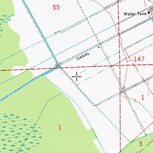 Topographic Map of Parish Governing Authority District 6, LA