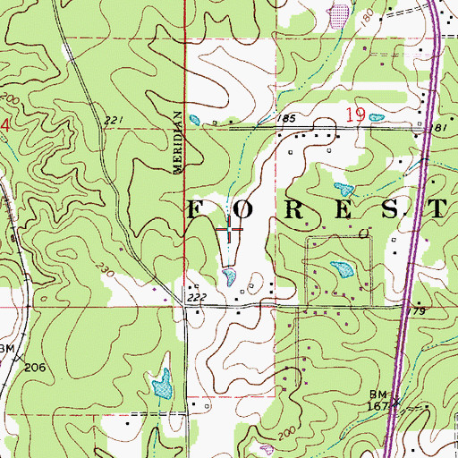 Topographic Map of Parish Governing Authority District 6, LA