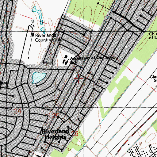 Topographic Map of Parish Governing Authority District 6, LA