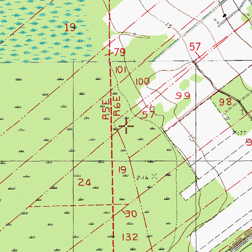 Topographic Map of Parish Governing Authority District 6, LA