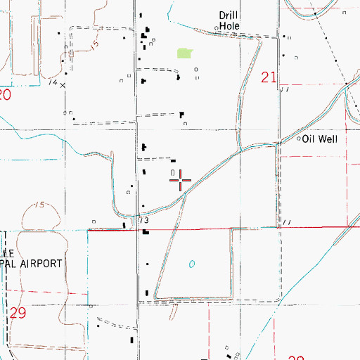 Topographic Map of Parish Governing Authority District 6, LA