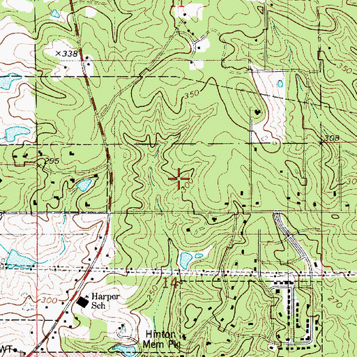 Topographic Map of Parish Governing Authority District 6, LA