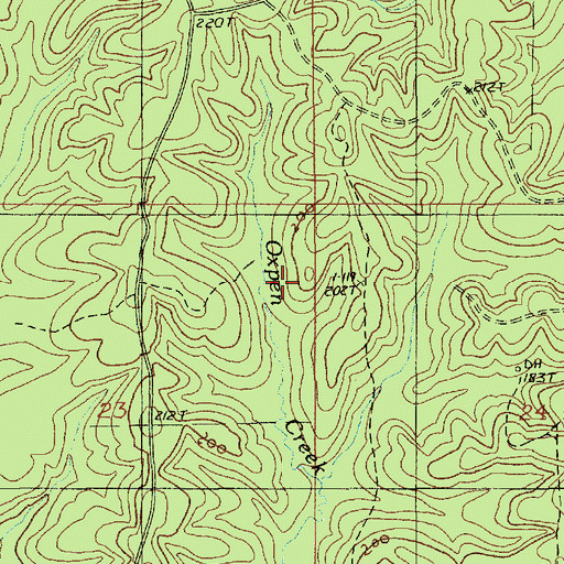 Topographic Map of Parish Governing Authority District 6, LA