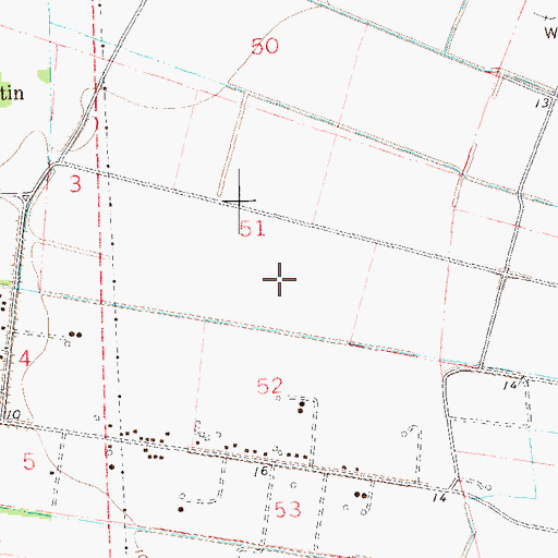 Topographic Map of Parish Governing Authority District 7, LA