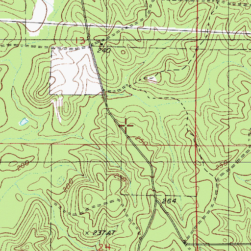 Topographic Map of Parish Governing Authority District 7, LA