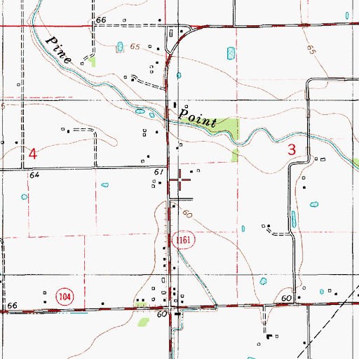 Topographic Map of Parish Governing Authority District 7, LA