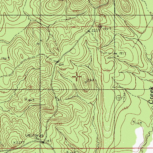 Topographic Map of Parish Governing Authority District 7, LA