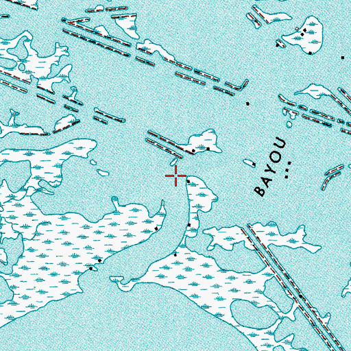 Topographic Map of Parish Governing Authority District 7, LA