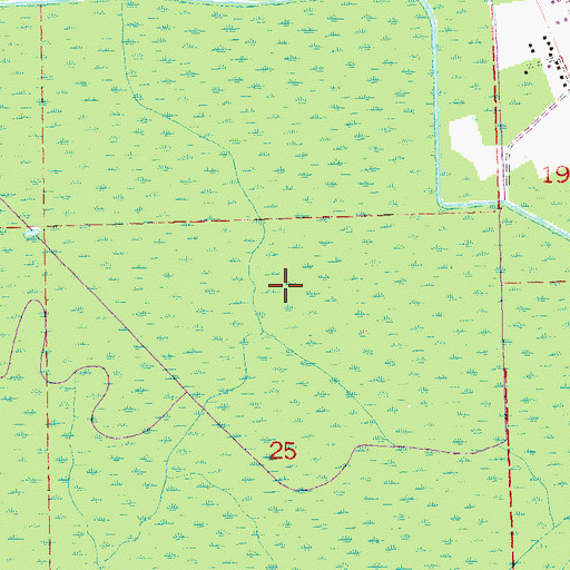 Topographic Map of Parish Governing Authority District 7, LA