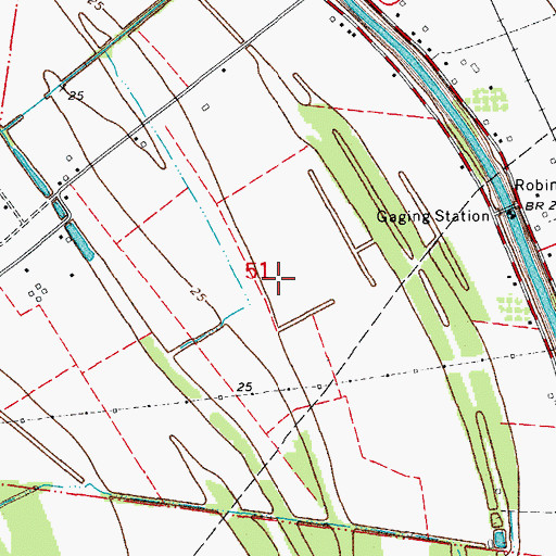 Topographic Map of Parish Governing Authority District 7, LA