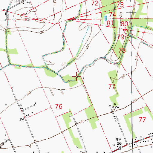 Topographic Map of Parish Governing Authority District 7, LA