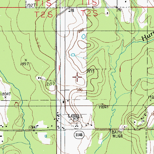 Topographic Map of Parish Governing Authority District 7, LA