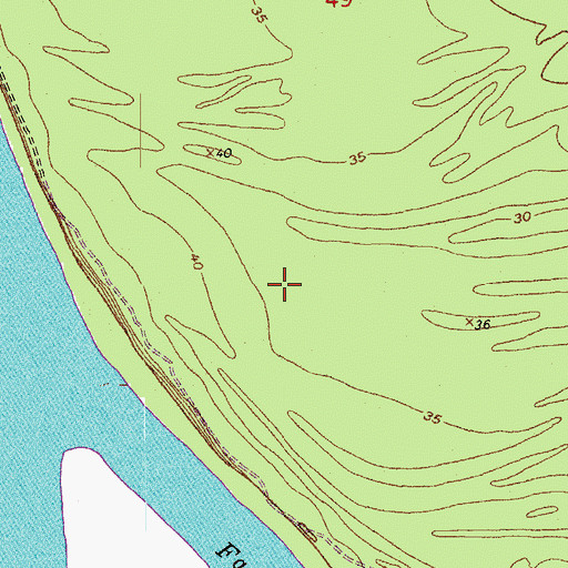 Topographic Map of Parish Governing Authority District 7 (historical), LA