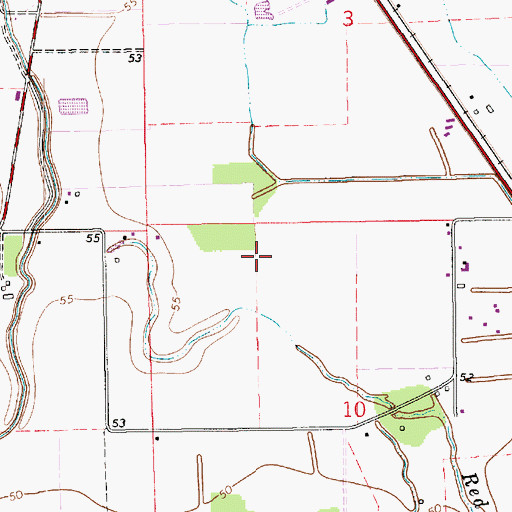 Topographic Map of Parish Governing Authority District 8, LA