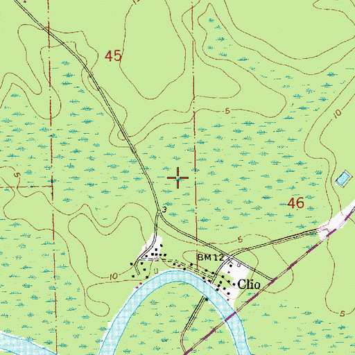 Topographic Map of Parish Governing Authority District 8, LA