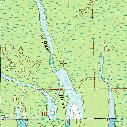 Topographic Map of Parish Governing Authority District 8, LA