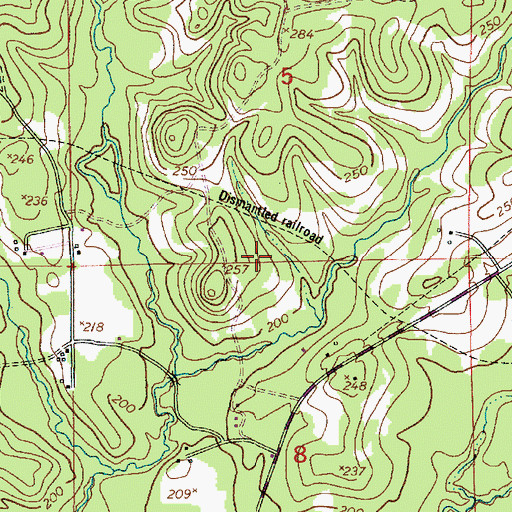 Topographic Map of Parish Governing Authority District 8, LA