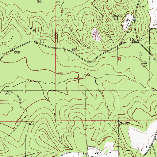 Topographic Map of Parish Governing Authority District 8 (historical), LA