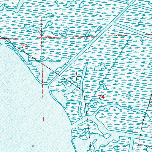 Topographic Map of Parish Governing Authority District 8, LA