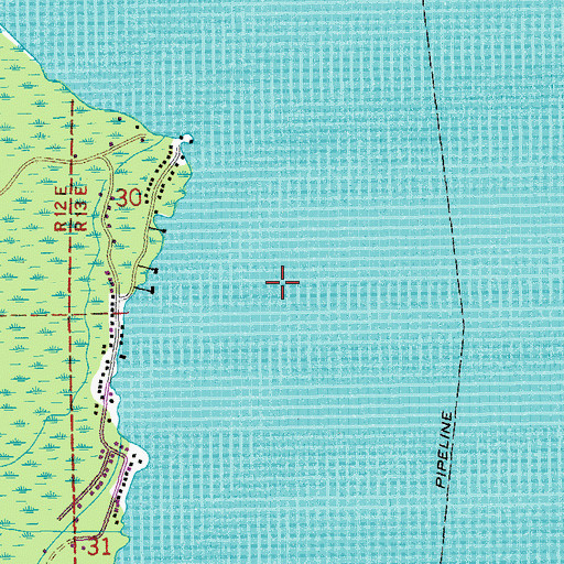 Topographic Map of Parish Governing Authority District 9, LA