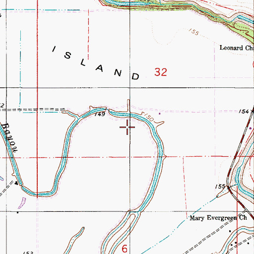 Topographic Map of Parish Governing Authority District 9, LA