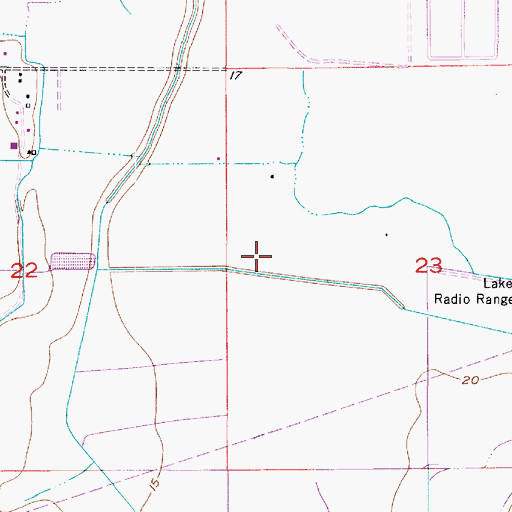 Topographic Map of Parish Governing Authority District 9, LA