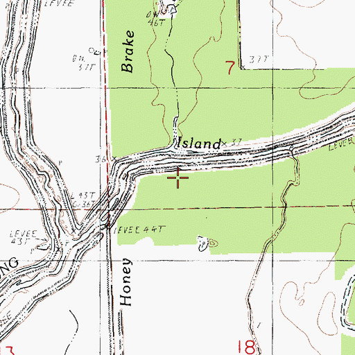 Topographic Map of Parish Governing Authority District 9, LA
