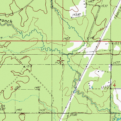 Topographic Map of Parish Governing Authority District 9, LA