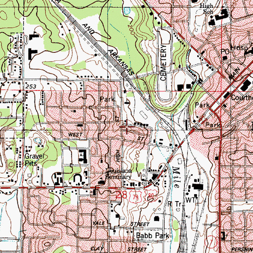 Topographic Map of Parish Governing Authority District 9, LA
