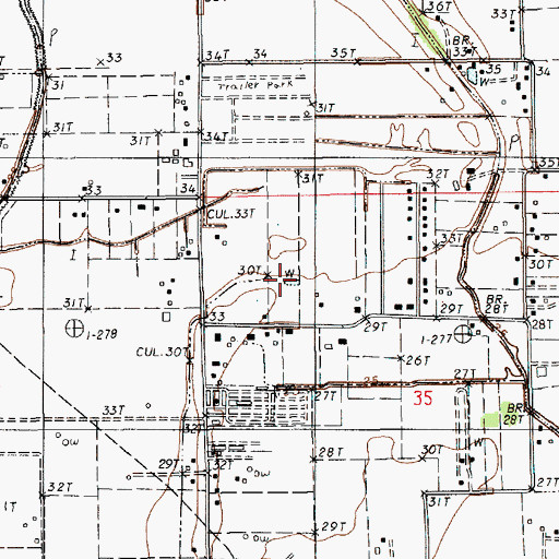 Topographic Map of Parish Governing Authority District B, LA